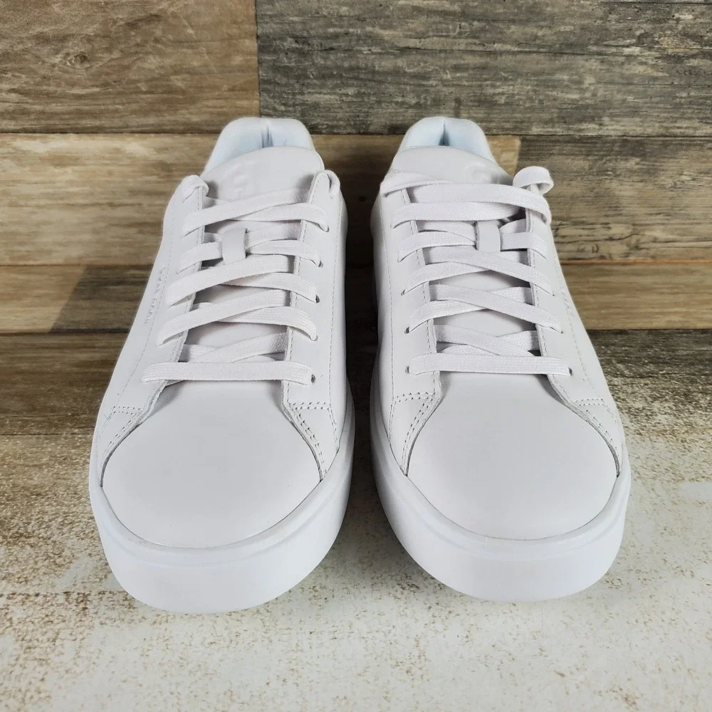 Cole Haan Grand Crosscourt Daily Kids Shoes Sz 9 9C White Leather Sneakers